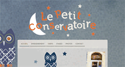 Desktop Screenshot of lepetitconservatoire.org